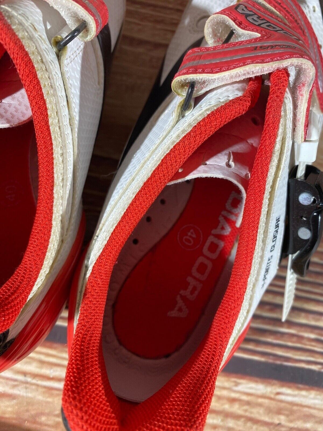 DIADORA Aero Speed Triathlon Road Cycling Shoes Size EU40 US7 Mondo 255  cs820