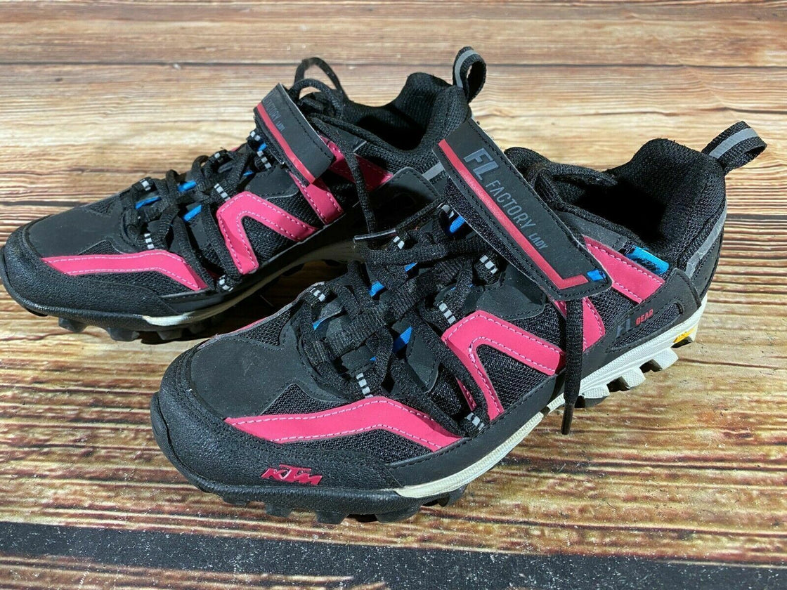 KTM FL Factory Cycling MTB Shoes Mountain Bike Ladies EU38 MTB Shoes cs1204