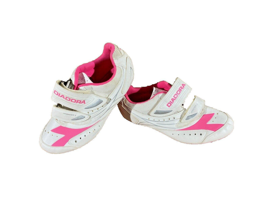 DIADORA Road Cycling Shoes Bicycle Shoes Ladies Size EU41 US9.5 Mondo 250  cs835
