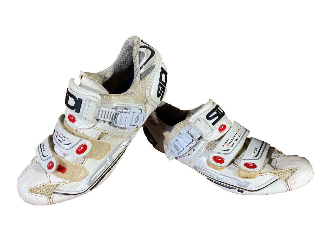 SIDI Carbon Road Cycling Shoes Road Bike 3 Bolts Size EU39 US6  Mondo 238 cs864