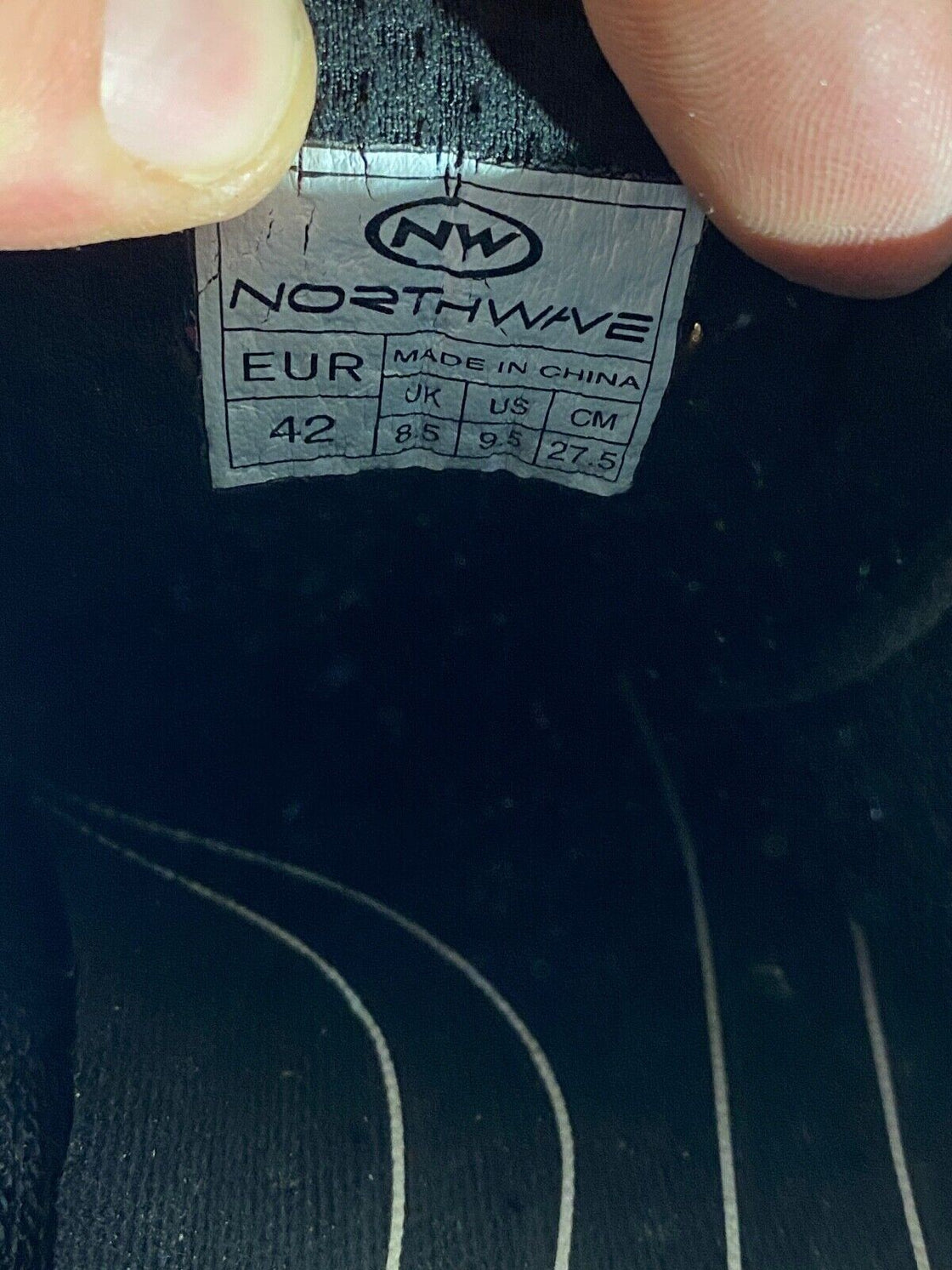 NORTHWAVE Road Cycling Shoes 3 Bolts Size EU42 US9.5 Mondo 272 cs897