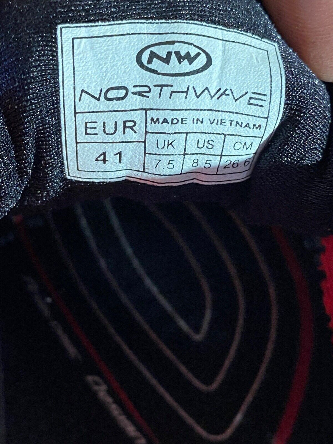 NORTHWAVE Sonic SRS Road Cycling Shoes 3 Bolts Size EU41 US8.5 Mondo 262 cs901