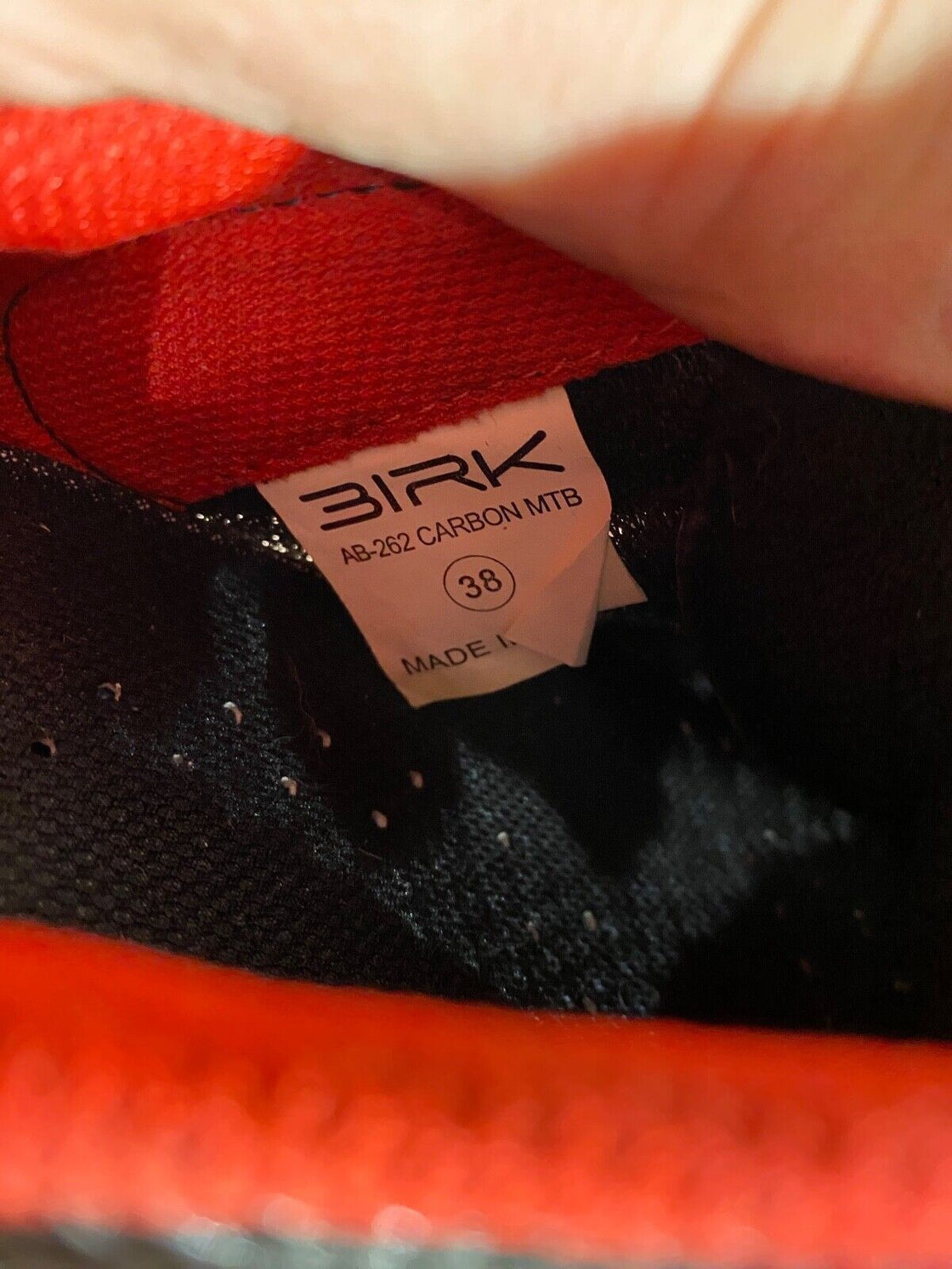 BIRK 262 Carbon Road Cycling Shoes Bike 3 Bolts Size EU38 US5  Mondo 245  cs815