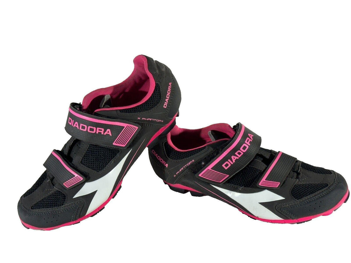 DIADORA X-Phantom Cycling Shoes MTB Bike Boots Ladies EU41 US9.5 Mondo 255 cs198