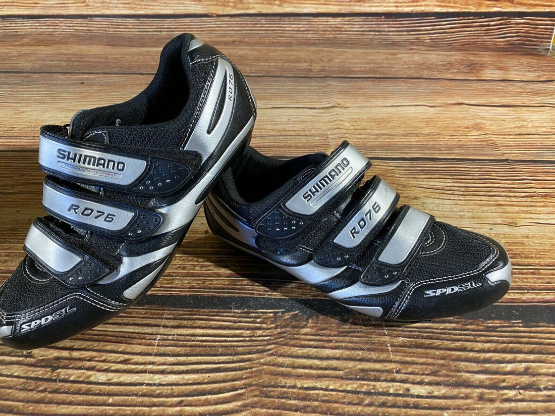 SHIMANO R076 Road Cycling Shoes Biking Boots 3 Bolts Size EU41 US7.6 cs912
