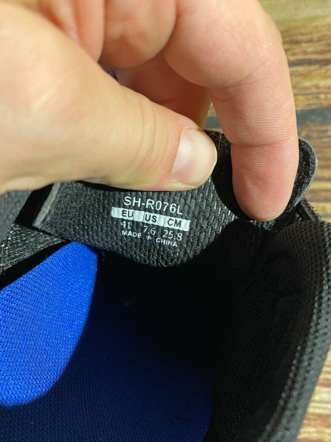 SHIMANO R076 Road Cycling Shoes Biking Boots 3 Bolts Size EU41 US7.6 cs912