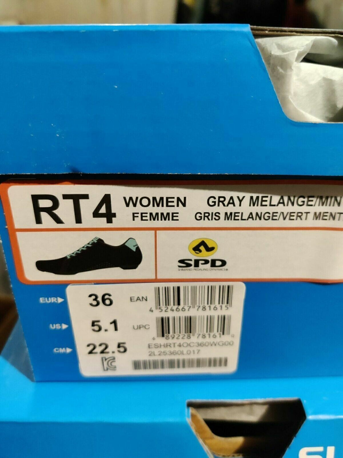SHIMANO RT4 Cycling Road or MTB Bike Shoes Ladies / Unisex Size EU36 US5