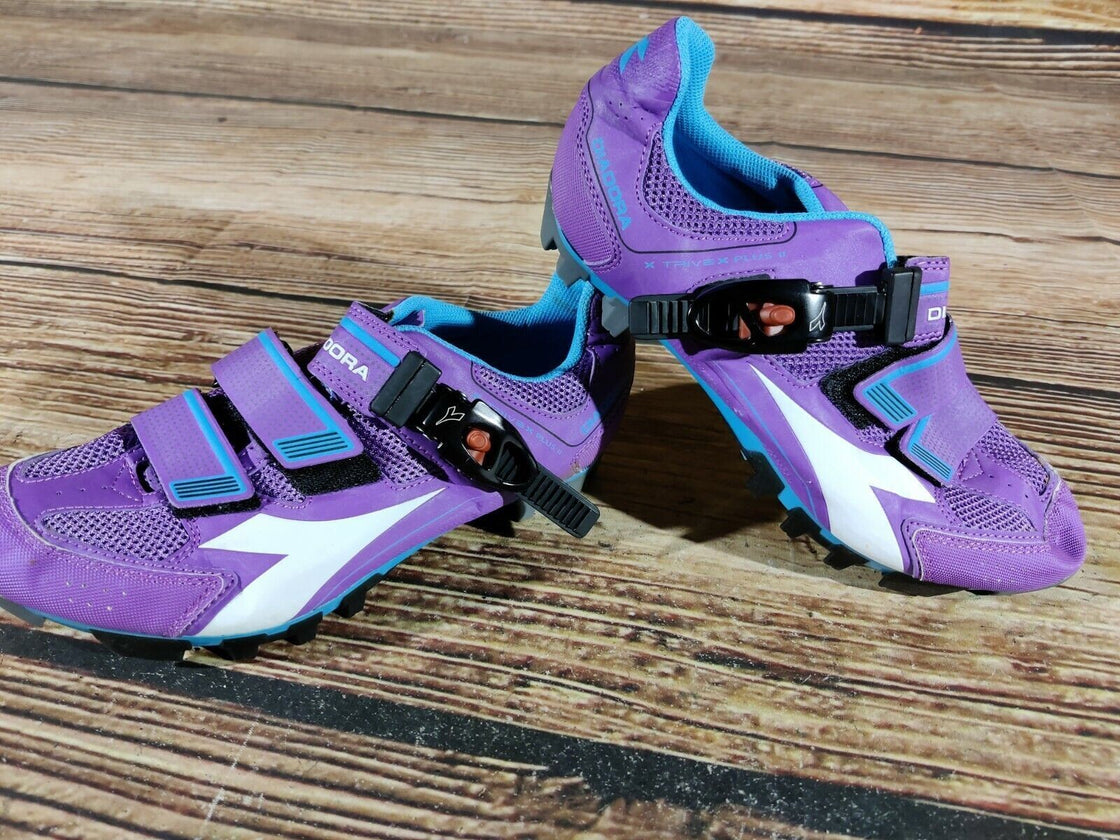 DIADORA X-Trivex Cycling MTB Shoes Mountain Bike Boots Ladies EU38 US7 CS1019