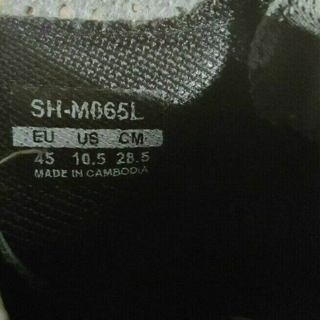 SHIMANO M065 Cycling MTB Shoes Mountain Bike Shoes Size EU45 MTB Shoes cs1144