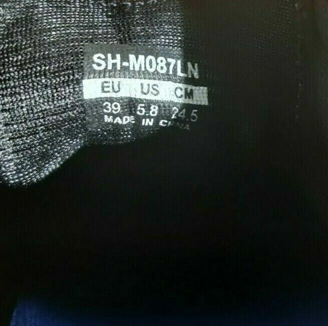 SHIMANO M087 Cycling MTB Shoes Mountain Bike Shoes Size EU39 MTB Shoes cs1172