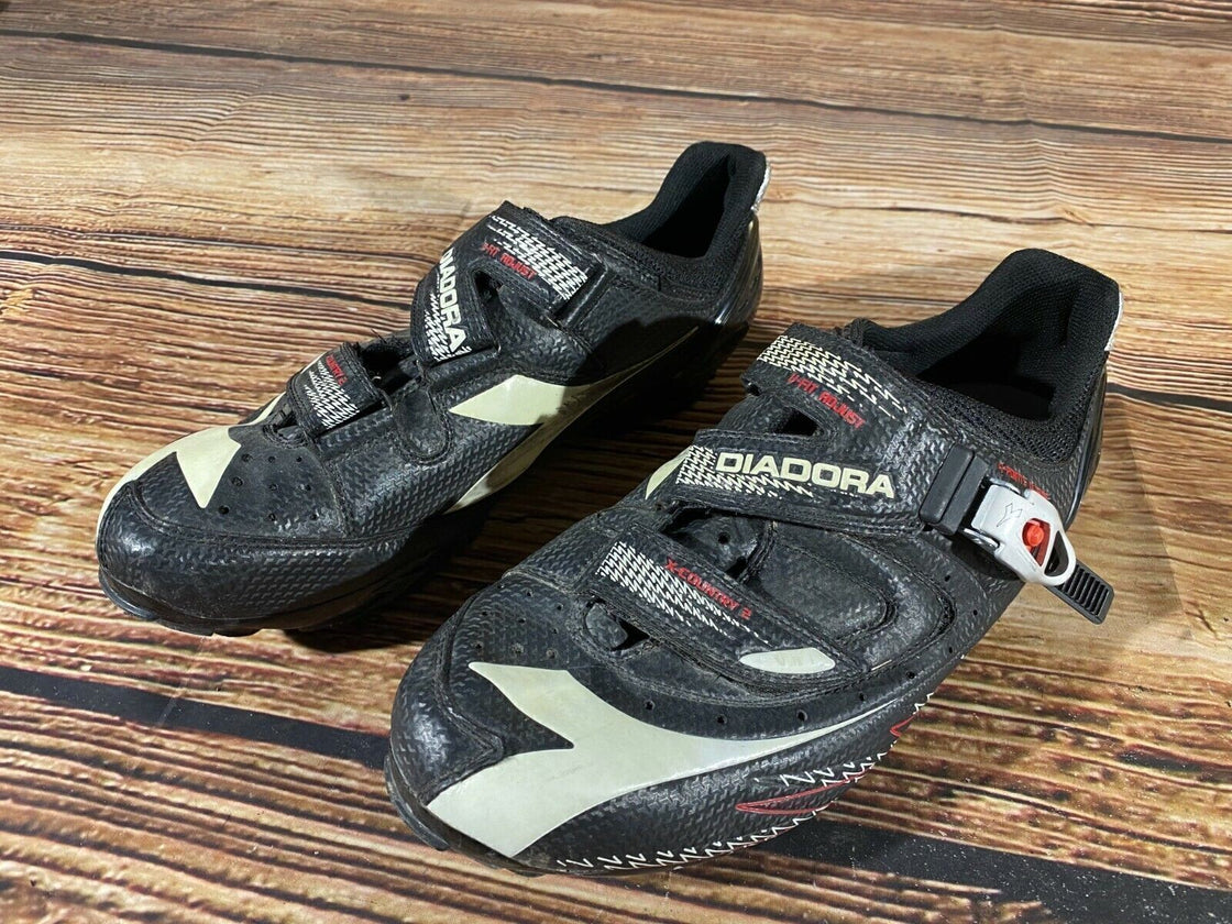 DIADORA Cycling MTB Shoes Mountain Biking Boots Size EU45 with SPD Cleats cs962