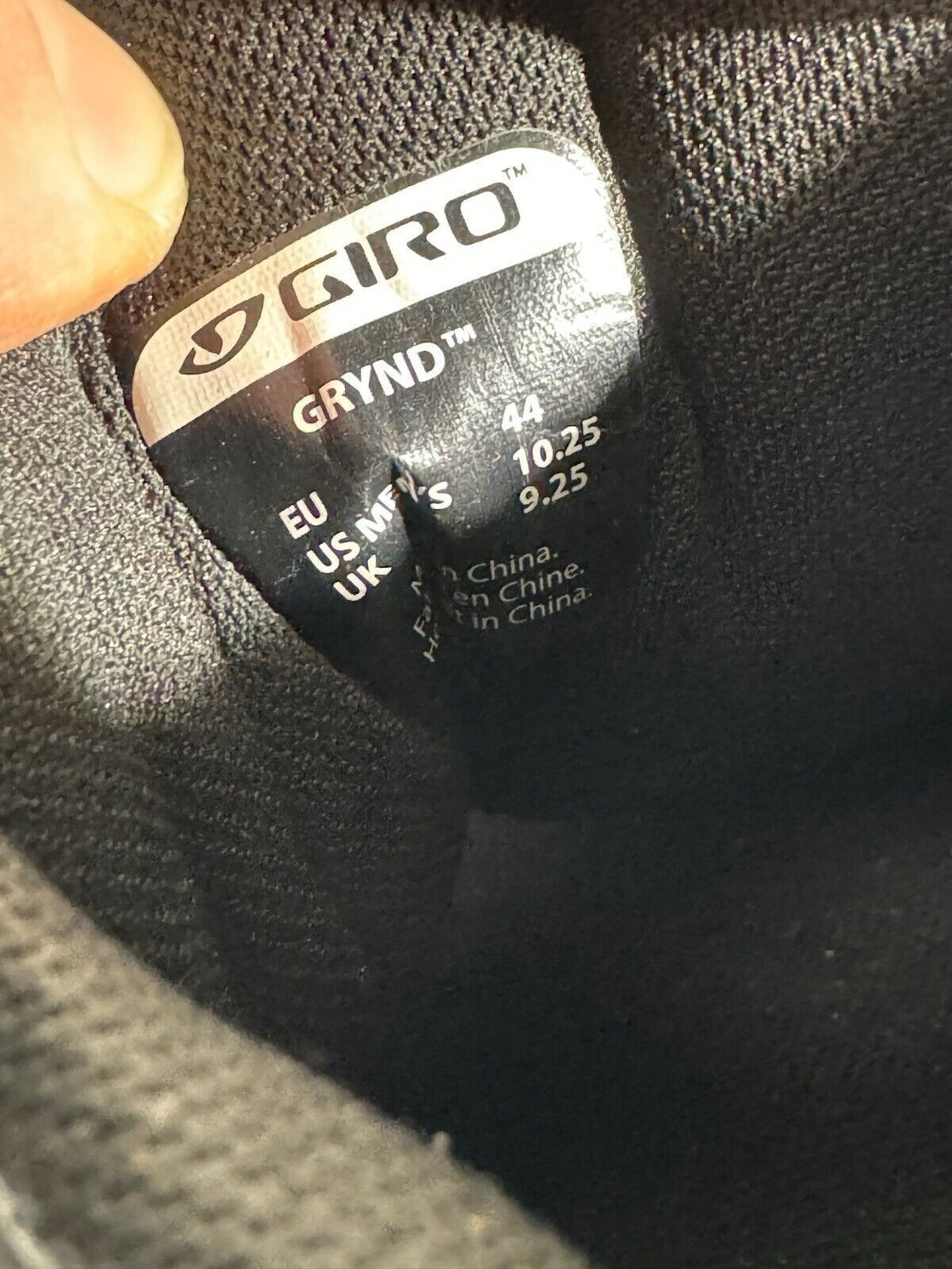 GIRO Grynd Cycling MTB Shoes Mountain Bike Boots EU44 US10.25 Mondo 278 cs379