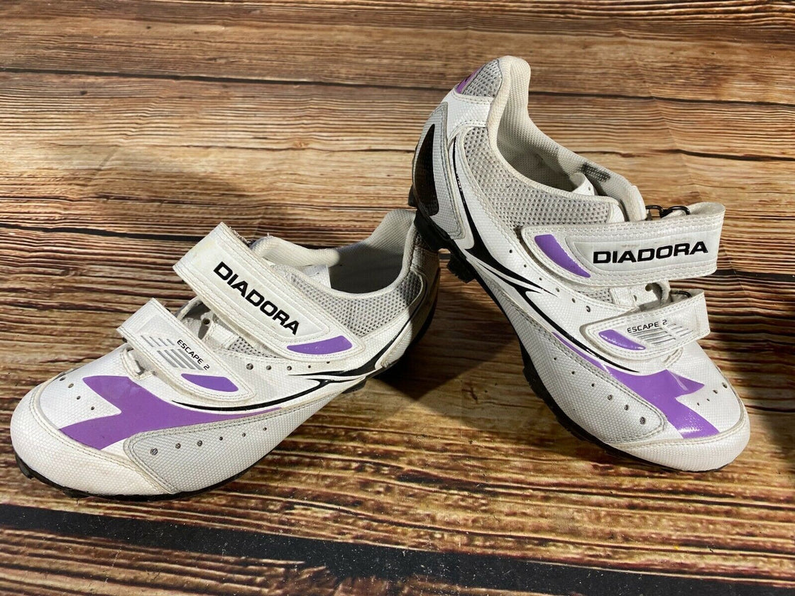 DIADORA Escape 2 Cycling MTB Shoes Mountain Biking Boots Ladies Size EU39 cs1017