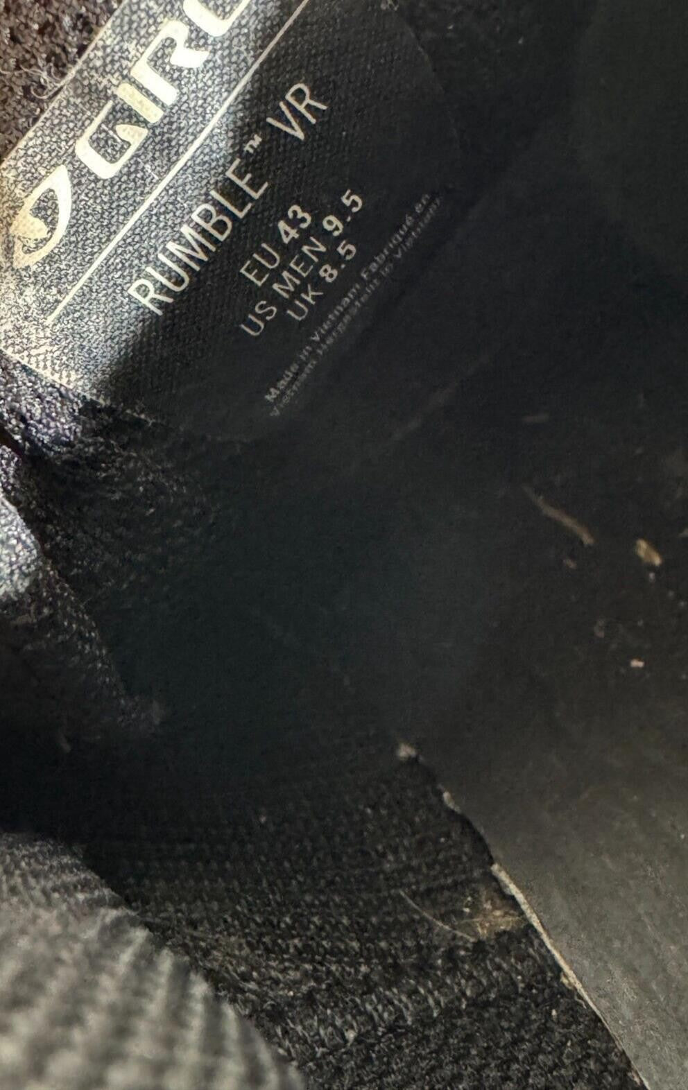 GIRO Rumbler VR Cycling MTB Shoes Biking Boots EU43 US9.5 Mondo 270 cs385