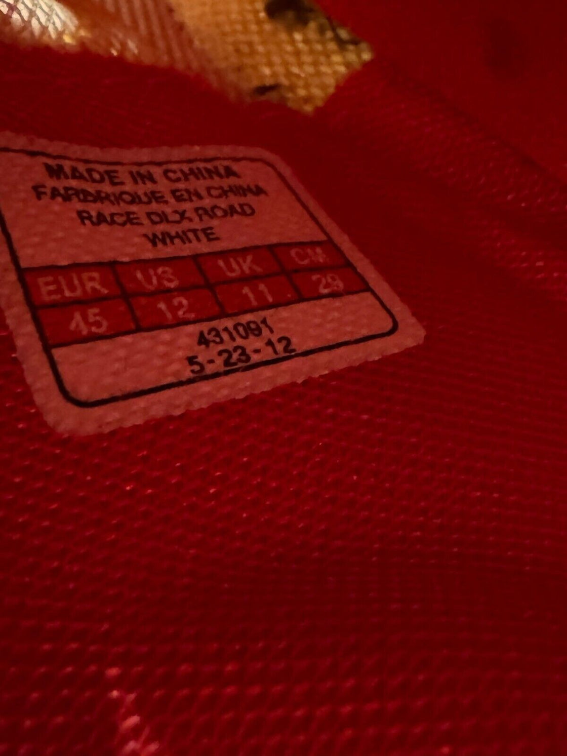 BONTRAGER Race Cycling Road Shoes EU45 US12 Mondo 288 cs435