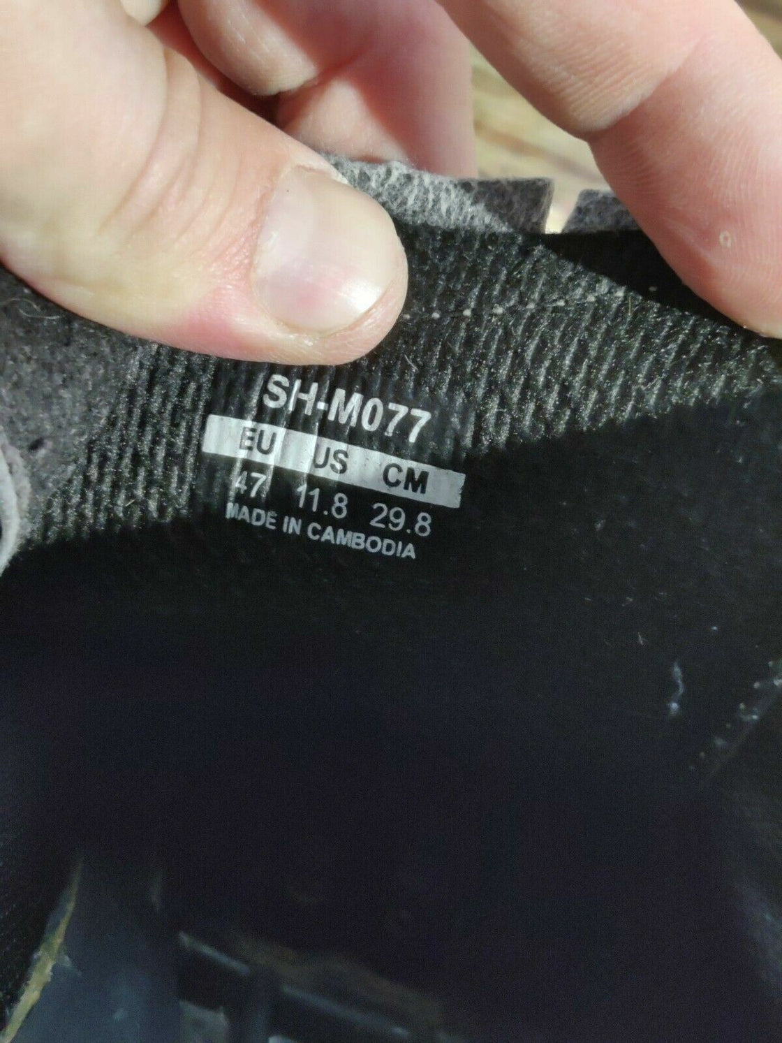 SHIMANO M077 MTB Cycling Shoes Mountain Bike Shoes Size EU47 cs1168