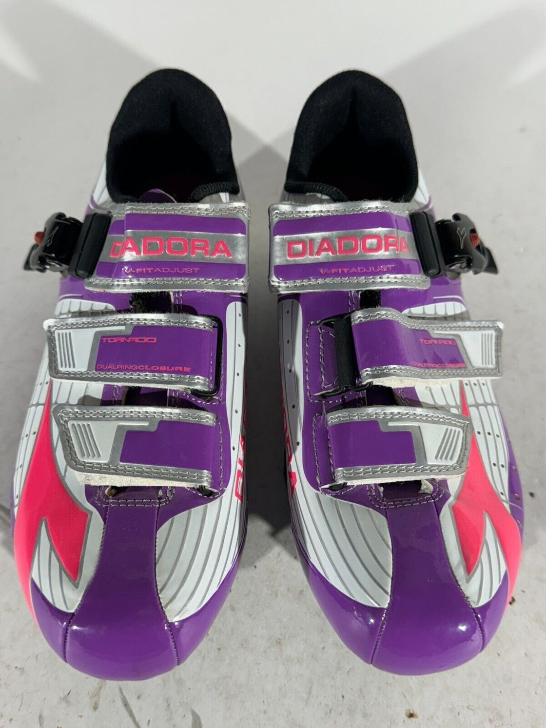 DIADORA Tornado Road Cycling Shoes 3 Bolts Ladies EU38 US7 Mondo 236 cs474