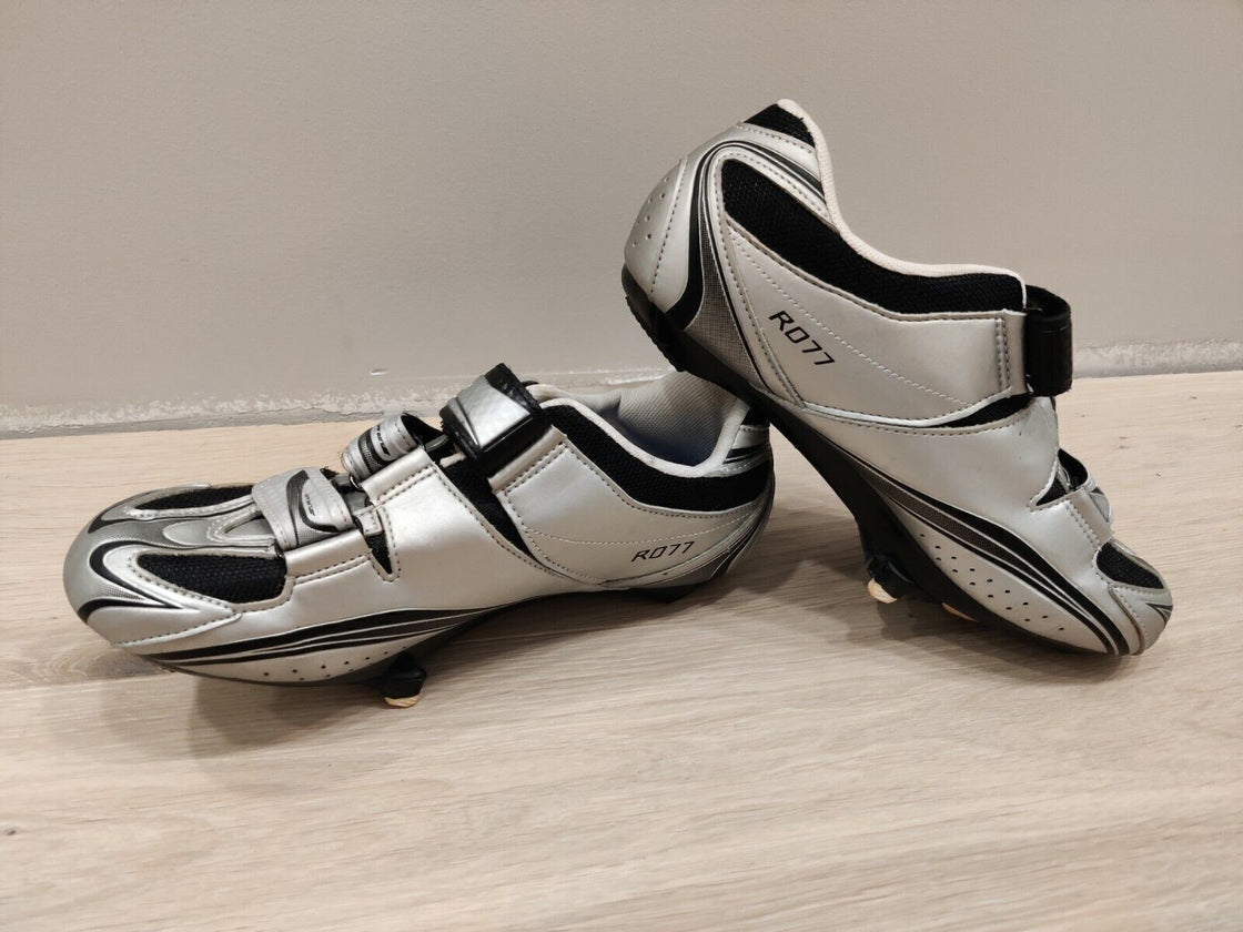 SHIMANO R077 Road Cycling Shoes With Cleats Men's Size EU43 US9  cs934