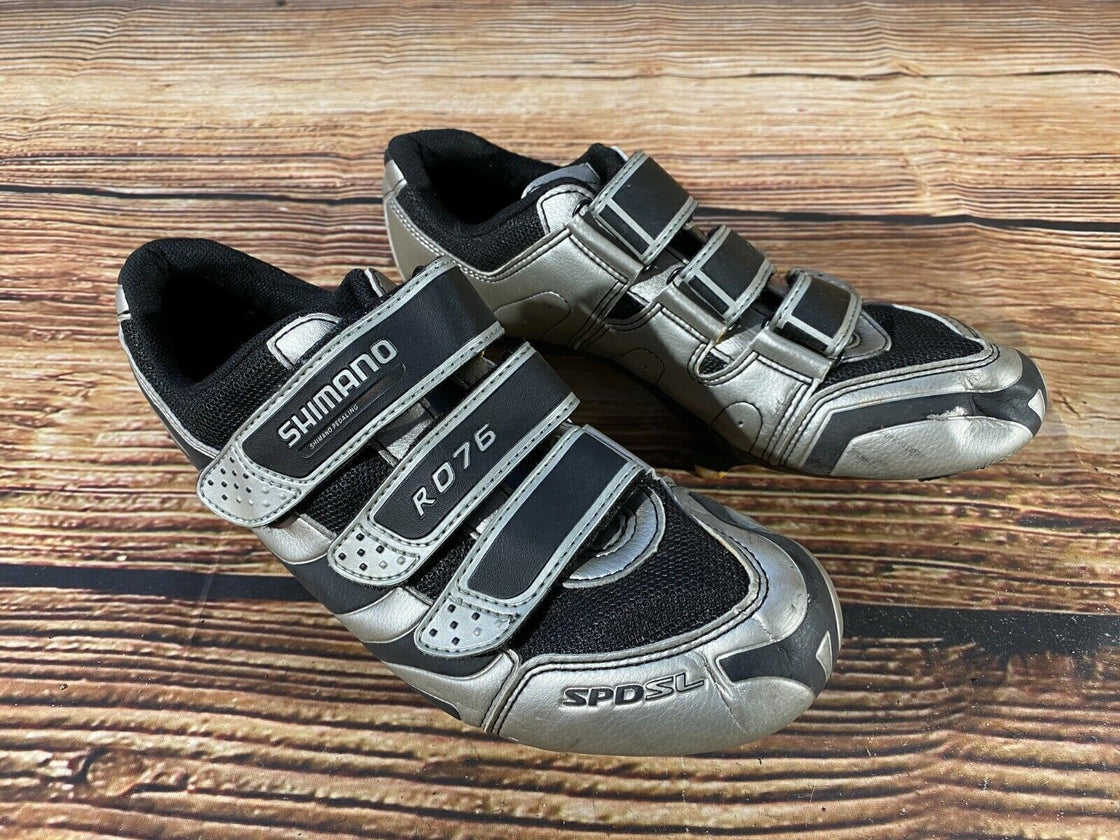 SHIMANO R076 Road Cycling Shoes Clipless Biking Boots Size EU42  cs916
