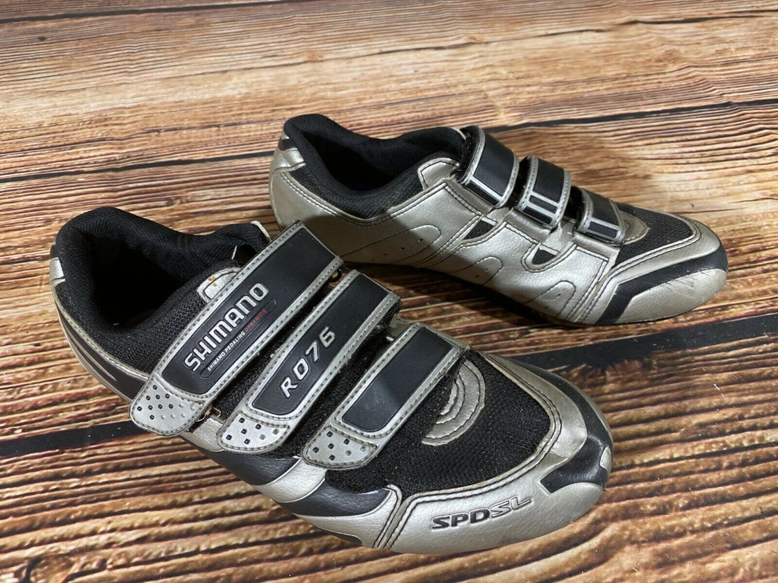 SHIMANO R076G Road Cycling Shoes 3 Bolts Size EU43  cs915