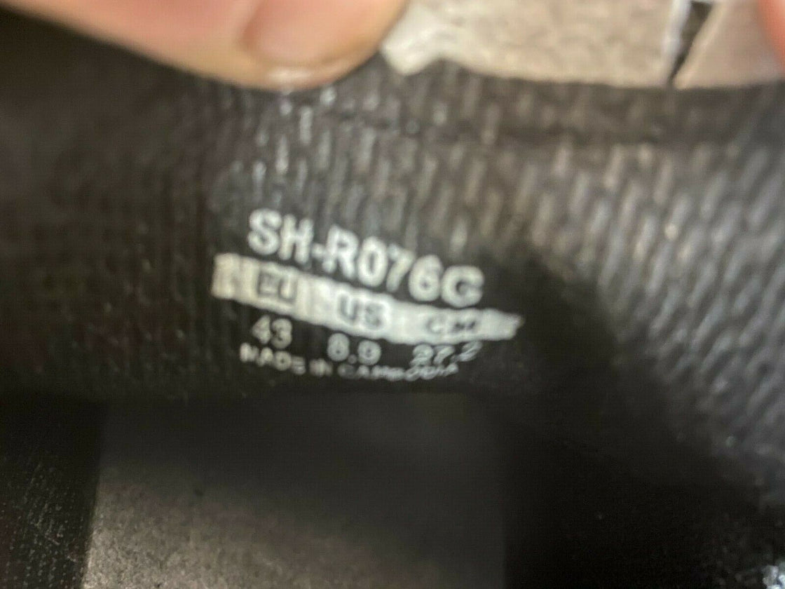 SHIMANO R076G Road Cycling Shoes 3 Bolts Size EU43  cs915