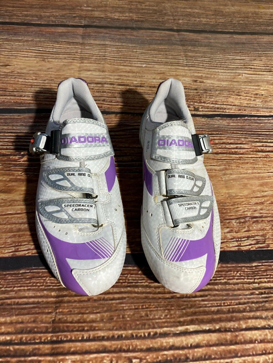 DIADORA Road Cycling Shoes Road Bike Boots 3 Bolts Ladies Size EU40  cs831