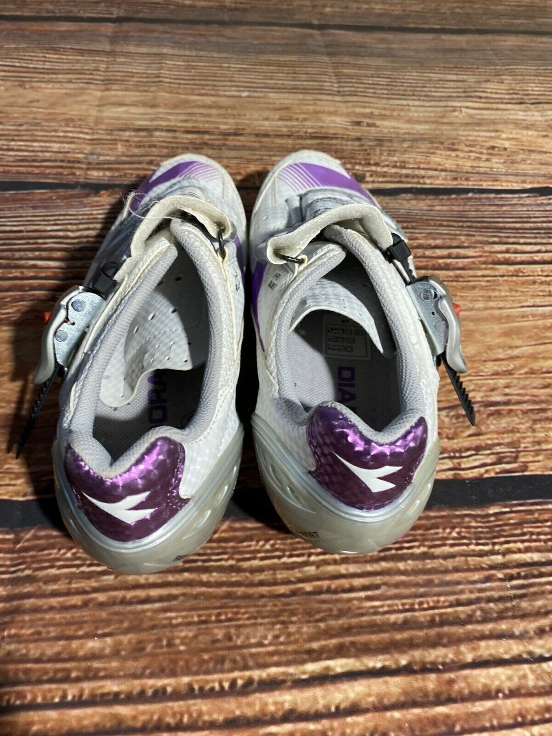 DIADORA Road Cycling Shoes Road Bike Boots 3 Bolts Ladies Size EU40  cs831