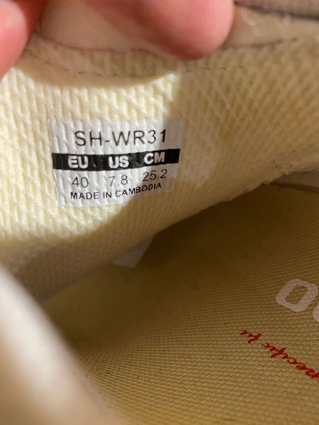 SHIMANO WR31 Road Cycling Shoes Bicycle Ladies Size EU40 US7.8 Mondo 252 cs926