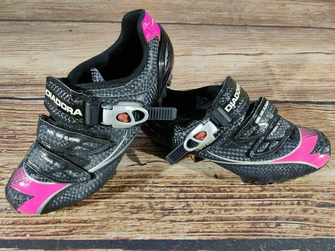 DIADORA X-Trail 2 Cycling Shoes Mountain Bike Shoes Ladies Size EU40 MTB  cs968