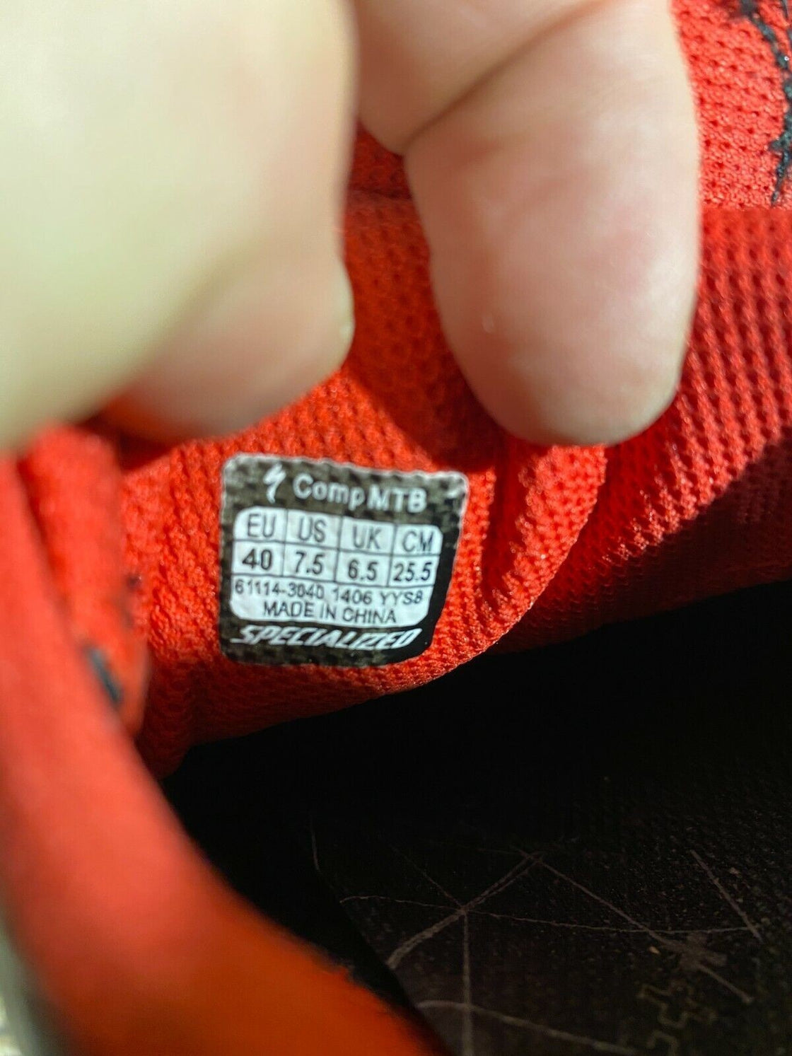 SPECIALIZED Comp Cycling MTB Shoes Mountain Bike EU40 US7.5 Mondo 255 cs1042