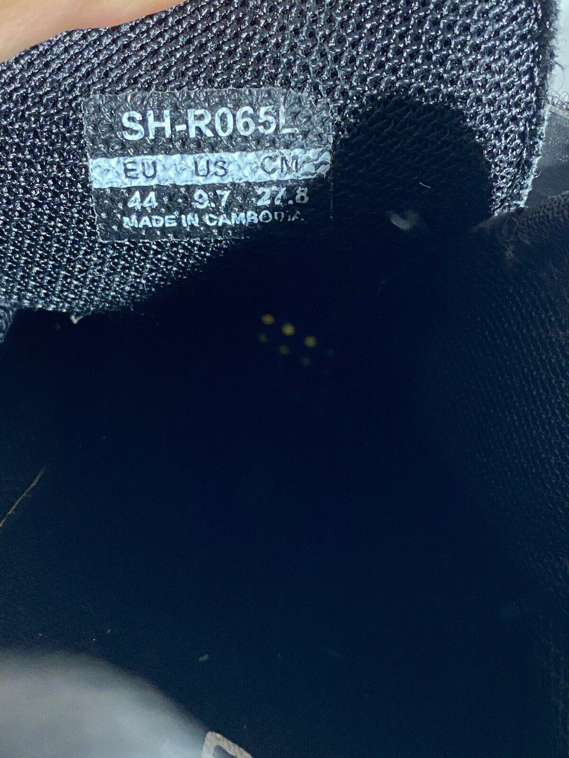 SHIMANO R065 Carbon Road Cycling Shoes Boots 3 Bolts EU44 US9.7 Mondo 278  CS36