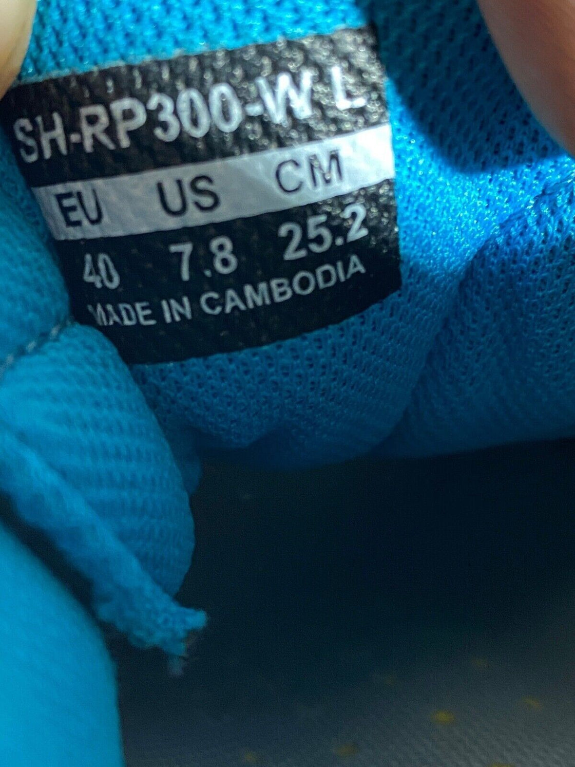 SHIMANO RP300 Road Cycling Shoes Bicycle Ladies Size EU40, US7.8, Mondo 252 CS41