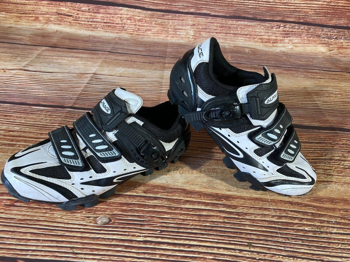 ALPRACE MTB Cycling Shoes Mountain Bike 2 Bolts Size EU41 US7 Mondo 256 cs1201