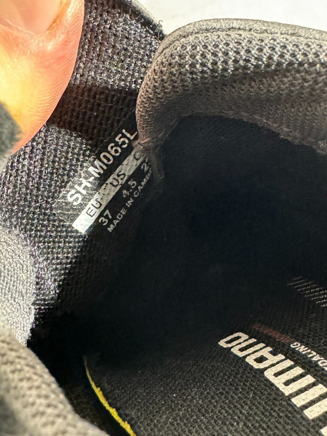 SHIMANO M065 Cycling MTB Shoes Mountain Bike EU37 US4.5 Mondo 232 cs352