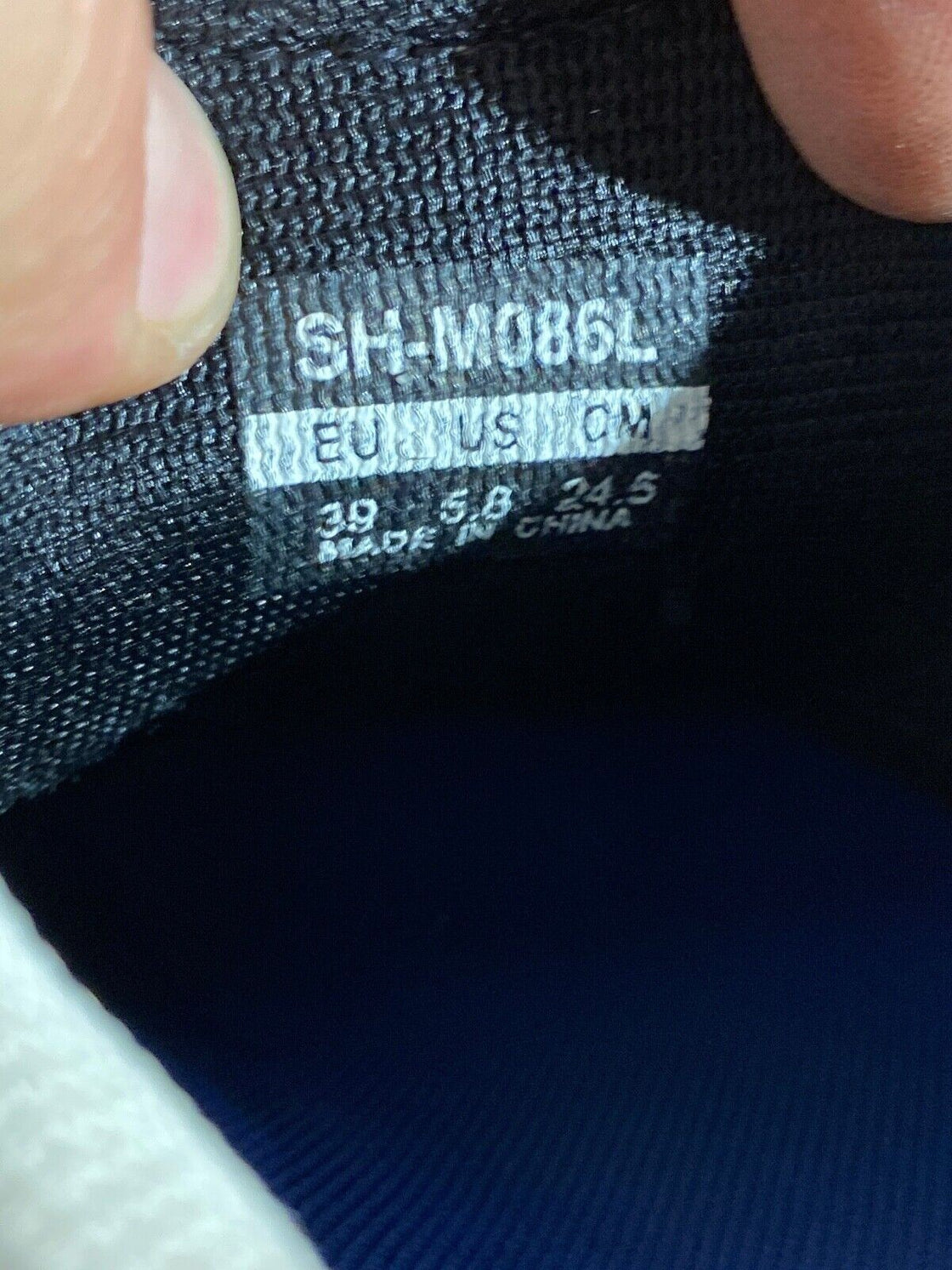 SHIMANO M086 Mtb Cycling Shoes Mountain Bike Size EU39 US5.8 Mondo 245 cs1146