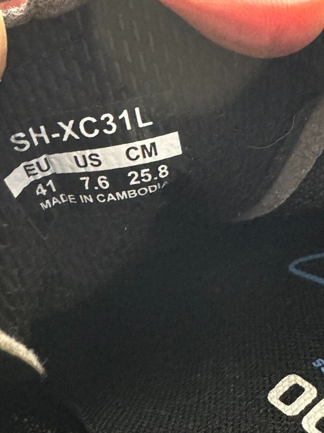 SHIMANO Xc31 Cycling MTB Shoes Mountain Bike EU41 US7.6 Mondo 258 cs376