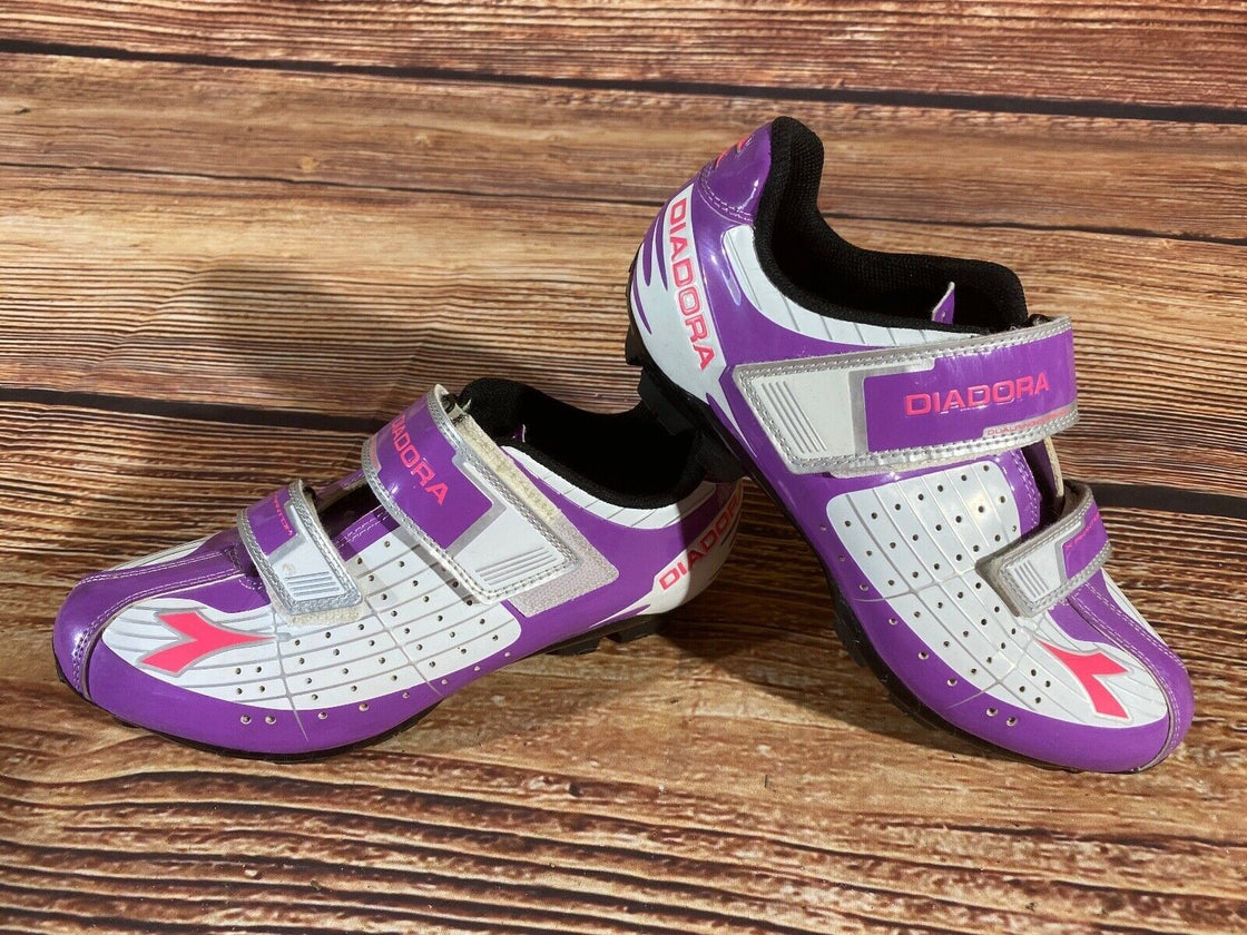 DIADORA Cycling Shoes MTB Mountain Bike Ladies EU39 US8 Mondo 238 cs1020