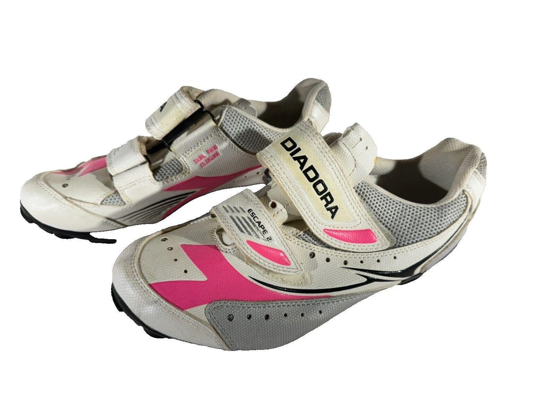 DIADORA Cycling Shoes MTB Mountain Bike Boots Ladies EU37 US6.5 Mondo 228 cs196