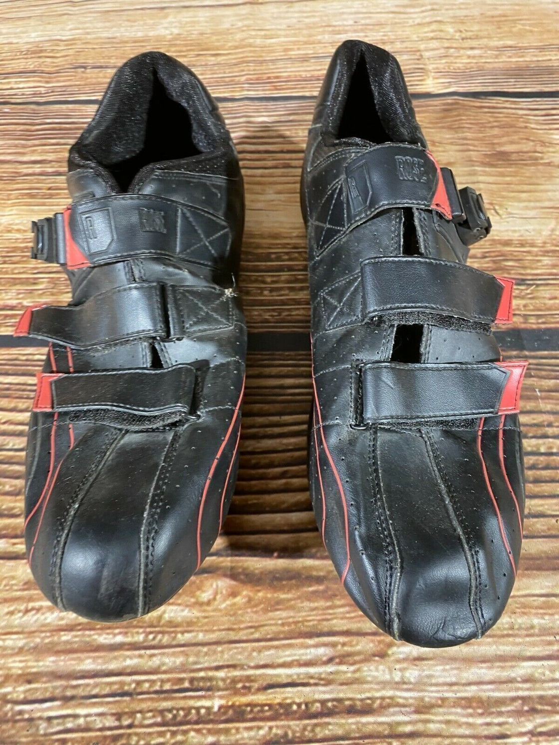 ROSE Road Cycling Shoes 3 Bolts Size EU48 With Cleats CS725