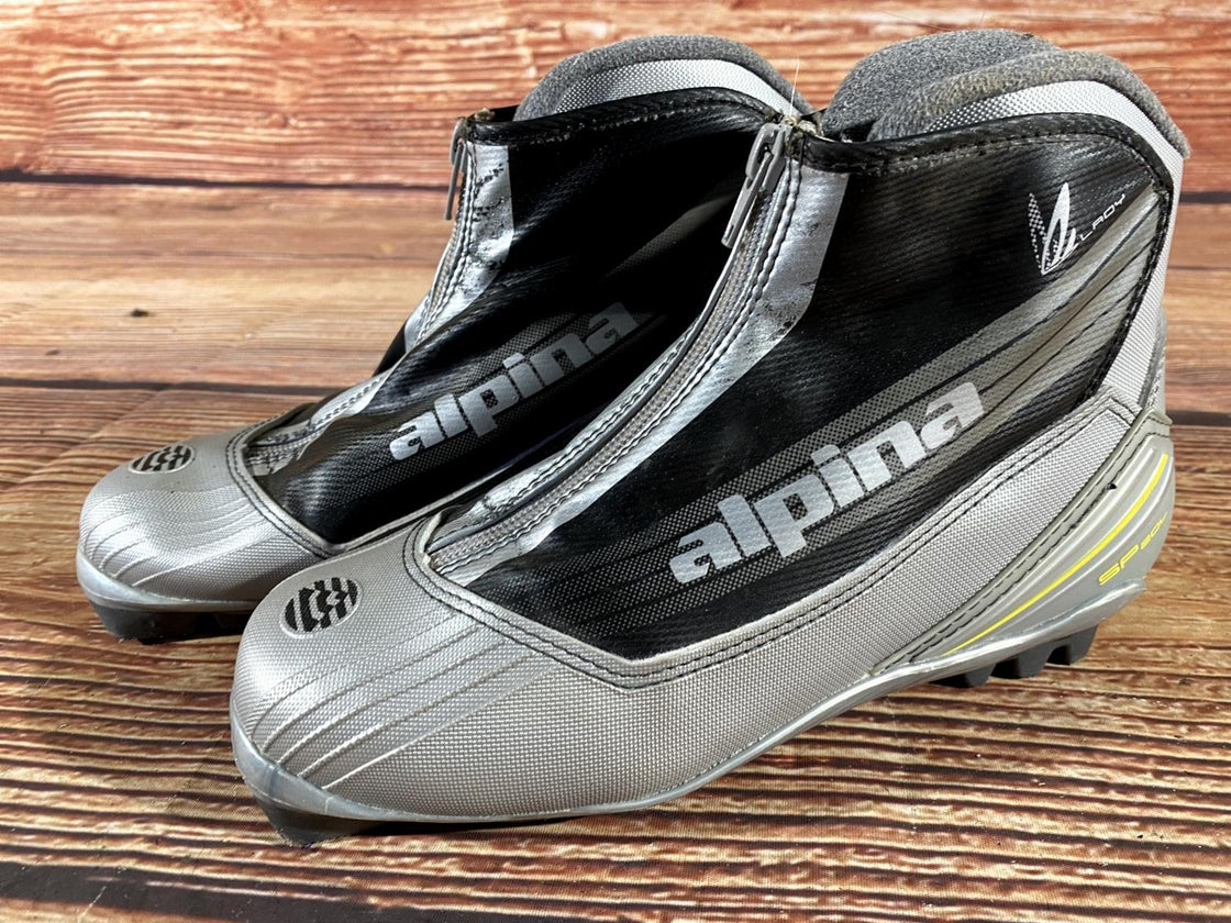Alpina SP20L Nordic Cross Country Ski Boots Size EU38 US6 for NNN 962