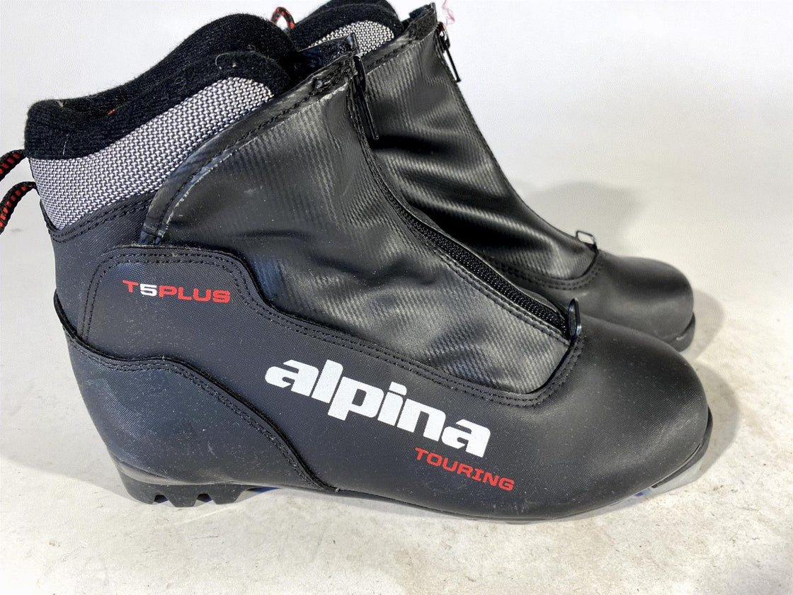 Alpina T5 Plus Nordic Cross Country Ski Boots Size EU38 US6 for NNN bindings 828