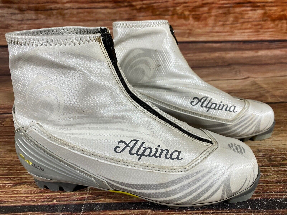 Alpina EVE20S Nordic Cross Country Ski Boots Size EU39 US7 for NNN 943