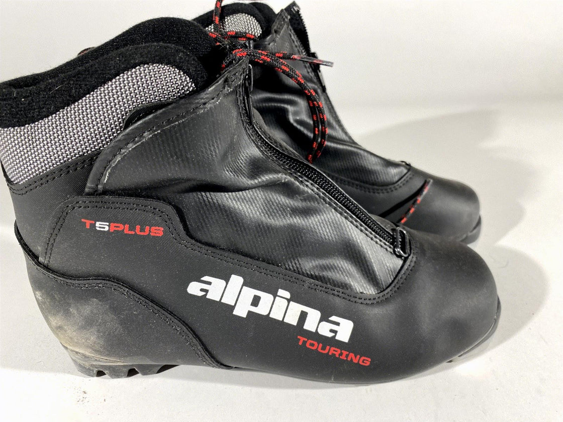 Alpina T5 Plus Nordic Cross Country Ski Boots Size EU38 US6 NNN bindings 3161