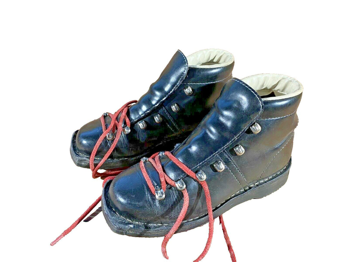 GARMISCH Vintage Leather Cross Country Ski Boots Kandahar Binding EU36 US4 KL26