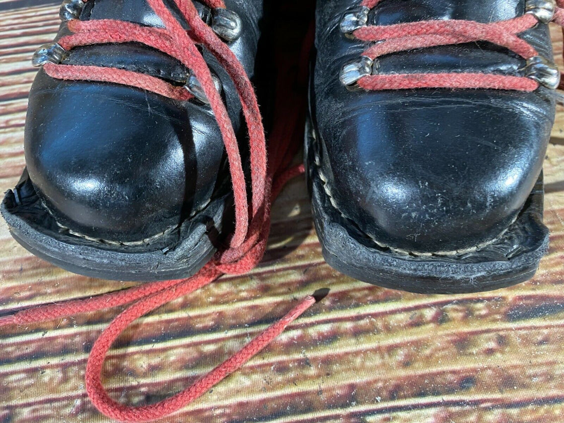 GARMISCH Vintage Leather Cross Country Ski Boots Kandahar Binding EU36 US4 KL26