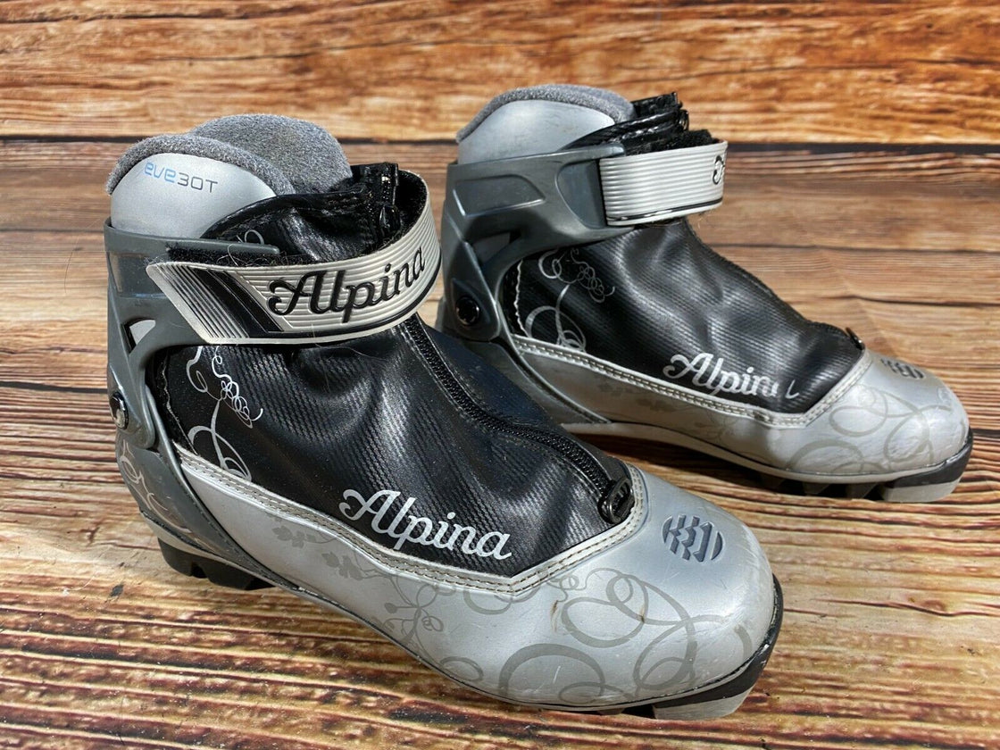 Alpina EVE30T Nordic Cross Country Ski Boots Size EU37 US5 NNN 654