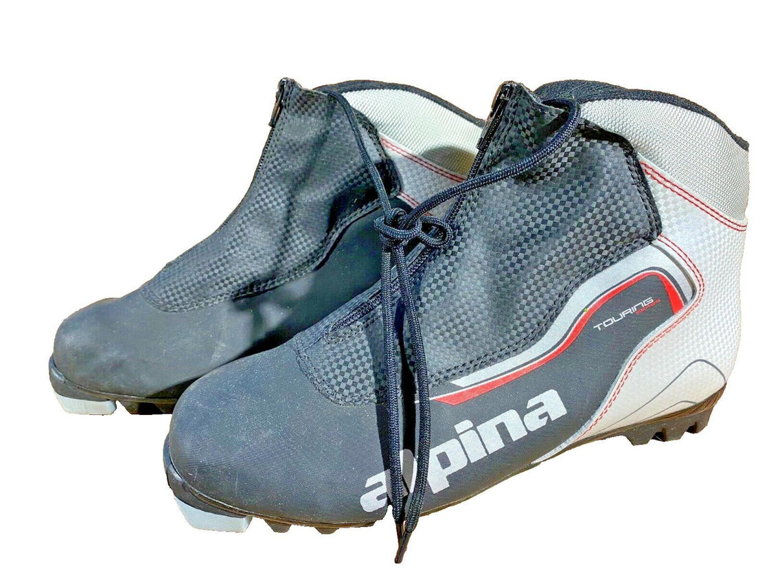 Alpina Touring Nordic Cross Country Ski Boots Size EU42 US9 NNN bindings 2806
