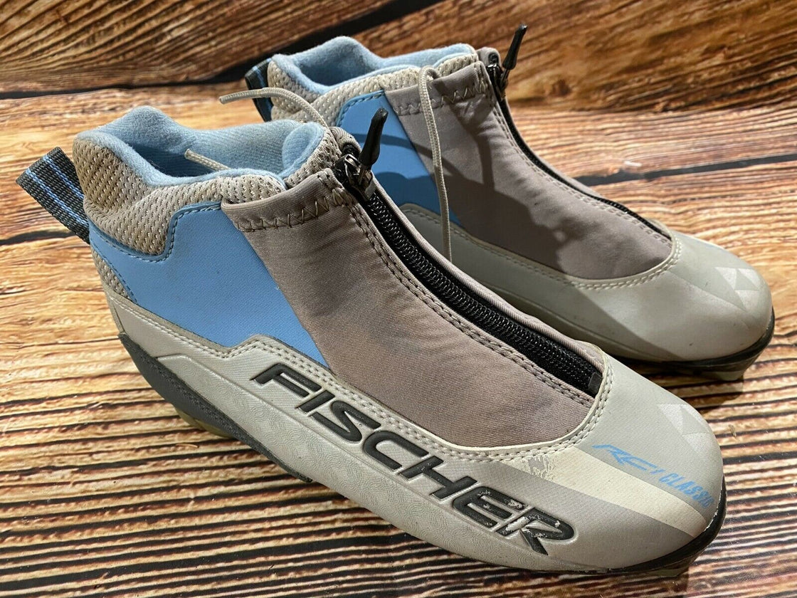 Fischer RC1 Classic Cross Country Ski Boots Combi Size EU36 US4.5 NNN 1518