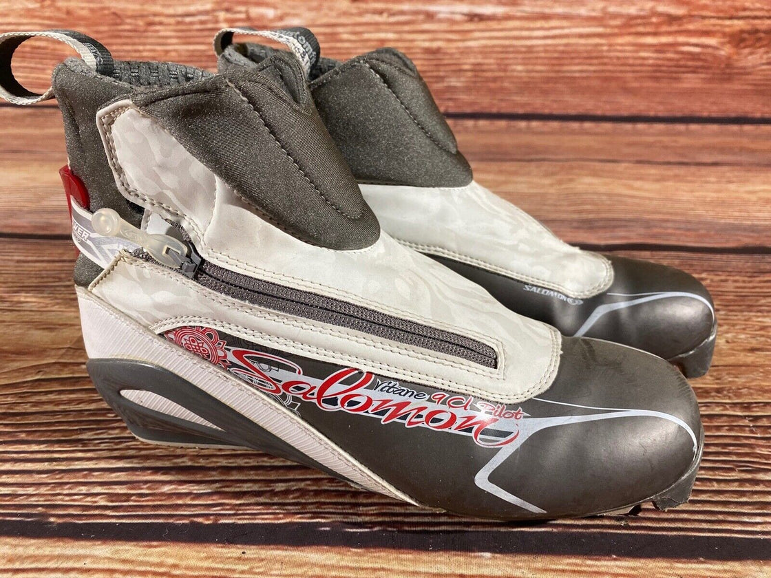 SALOMON Vitane 9CL Cross Country Ski Boots Size EU38 2/3 US7 SNS Pilot 2133
