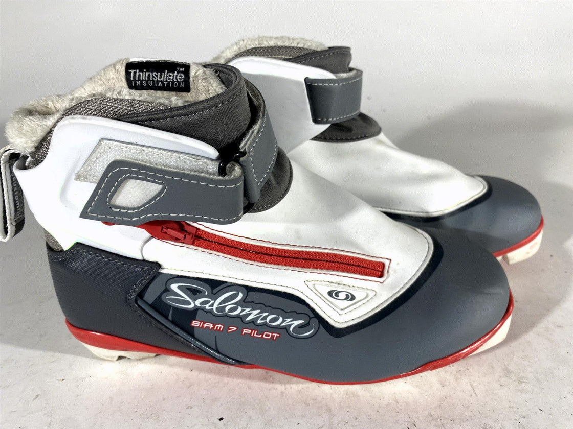 SALOMON Siam 7 Classic  Cross Country Ski Boots Size EU37 1/3 US6 SNS Pilot 2398